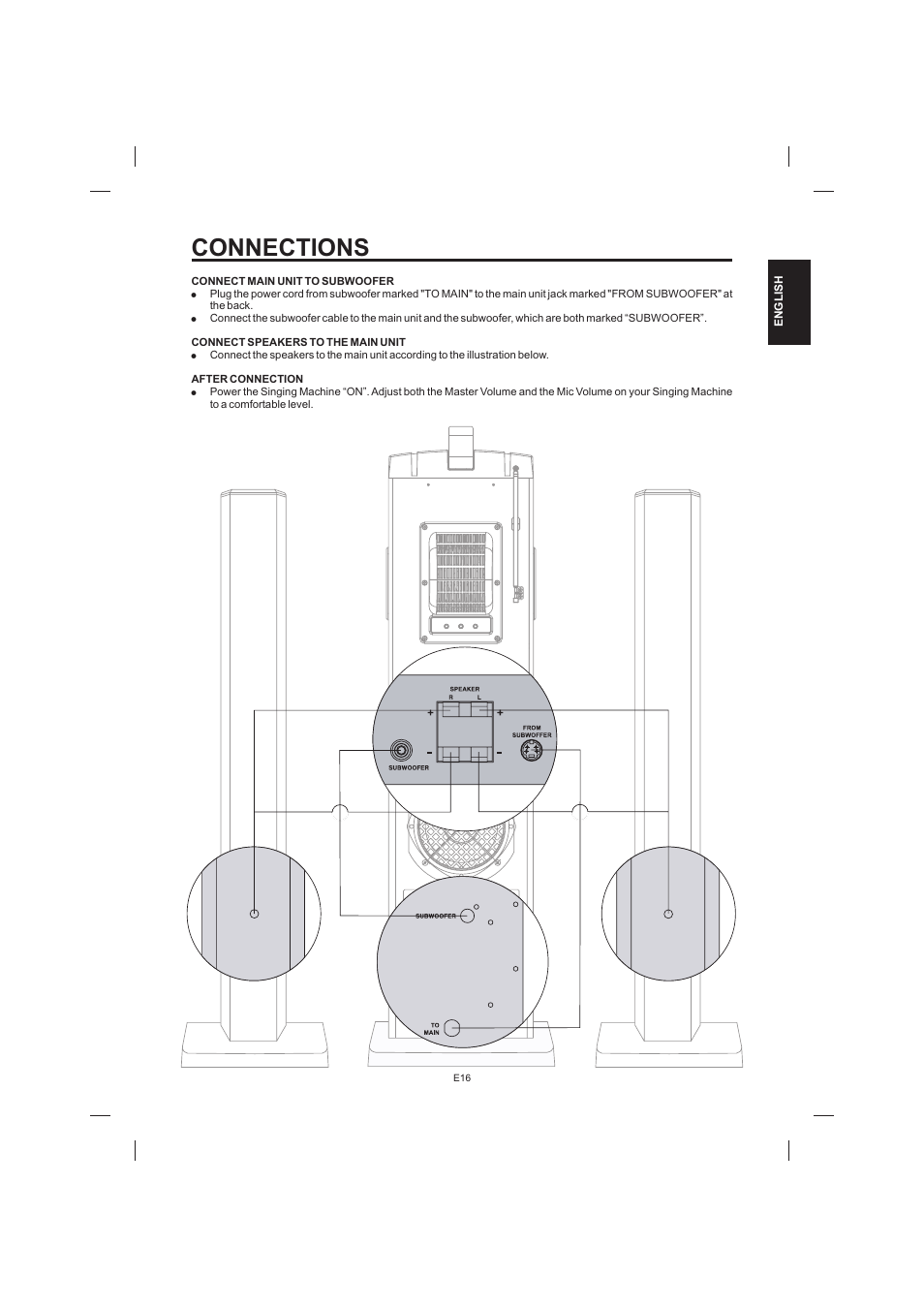 Connections | The Singing Machine STVD-1001 User Manual | Page 17 / 100