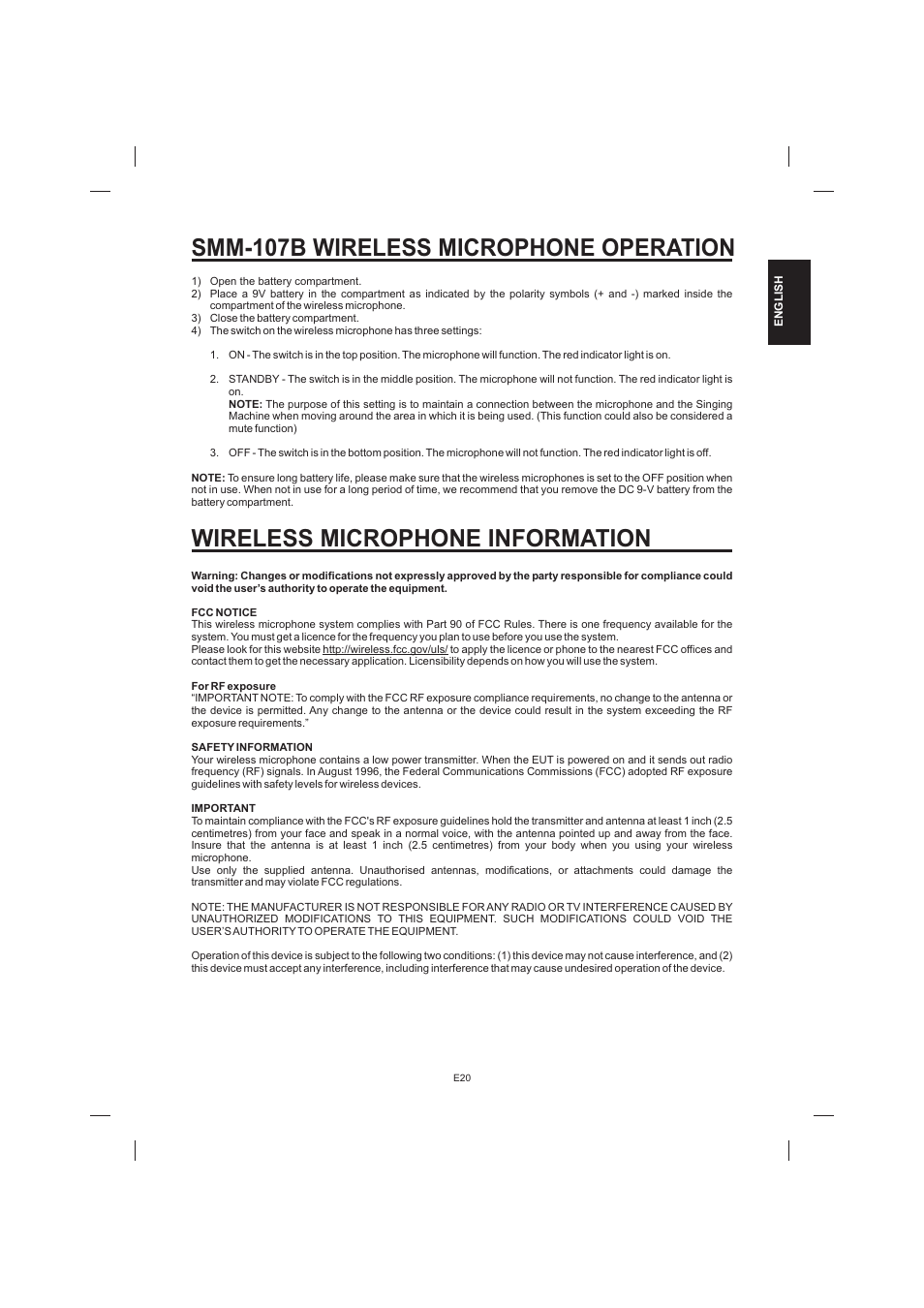 The Singing Machine STVD-1001 User Manual | Page 21 / 100