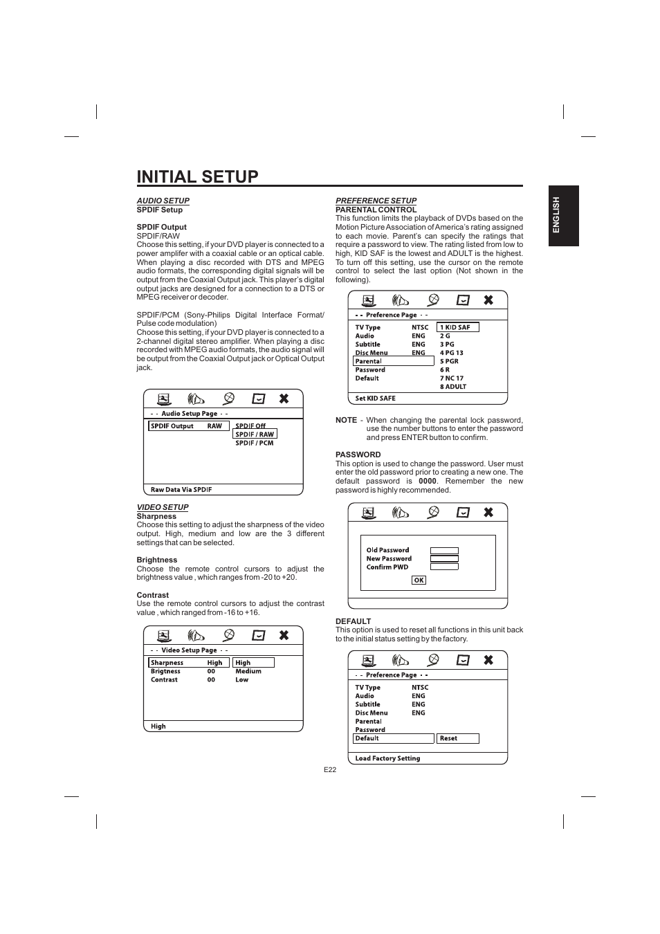 Initial setup | The Singing Machine STVD-1001 User Manual | Page 23 / 100