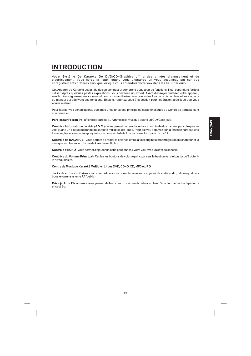 Introduction | The Singing Machine STVD-1001 User Manual | Page 73 / 100