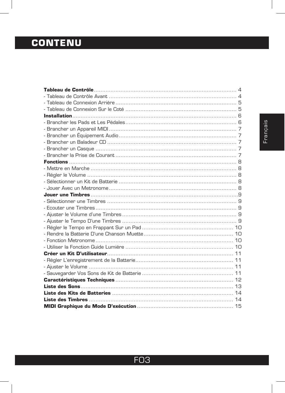 Contenu | The Singing Machine SMI-1460 User Manual | Page 17 / 44