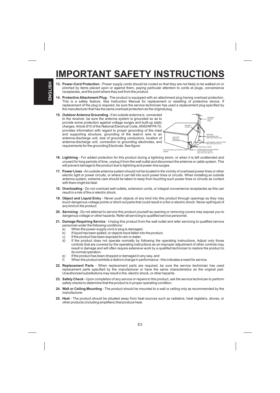 Important safety instructions | The Singing Machine STVG-520 User Manual | Page 4 / 56