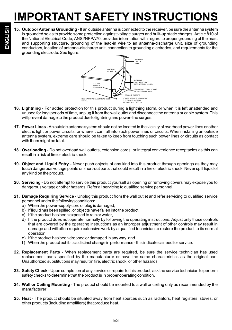 Important safety instructions, En g l is h | The Singing Machine SMG-180 User Manual | Page 4 / 20