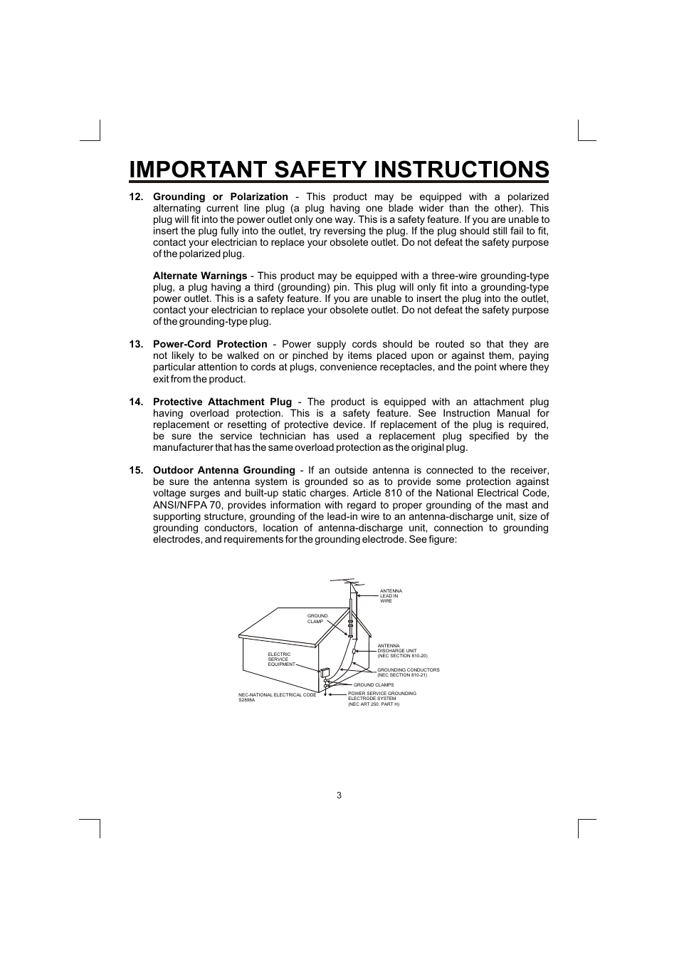 Important safety instructions | The Singing Machine SMG-138 User Manual | Page 4 / 20