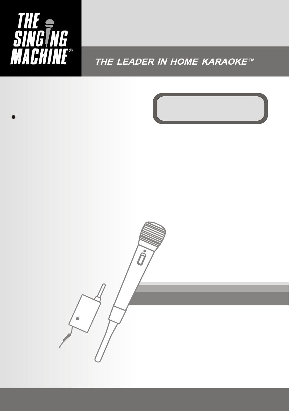 The Singing Machine SMM-106 User Manual | 4 pages