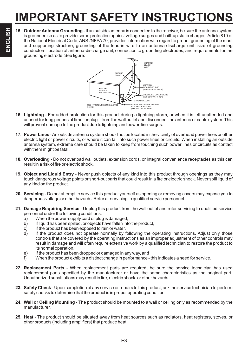 Important safety instructions, English | The Singing Machine BRATZ SMB-664 User Manual | Page 4 / 56