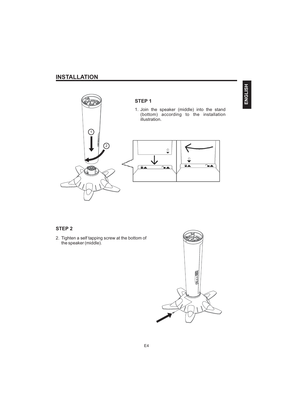 Installation | The Singing Machine Pedestal CDG Karaoke System iSM-1010 User Manual | Page 5 / 80