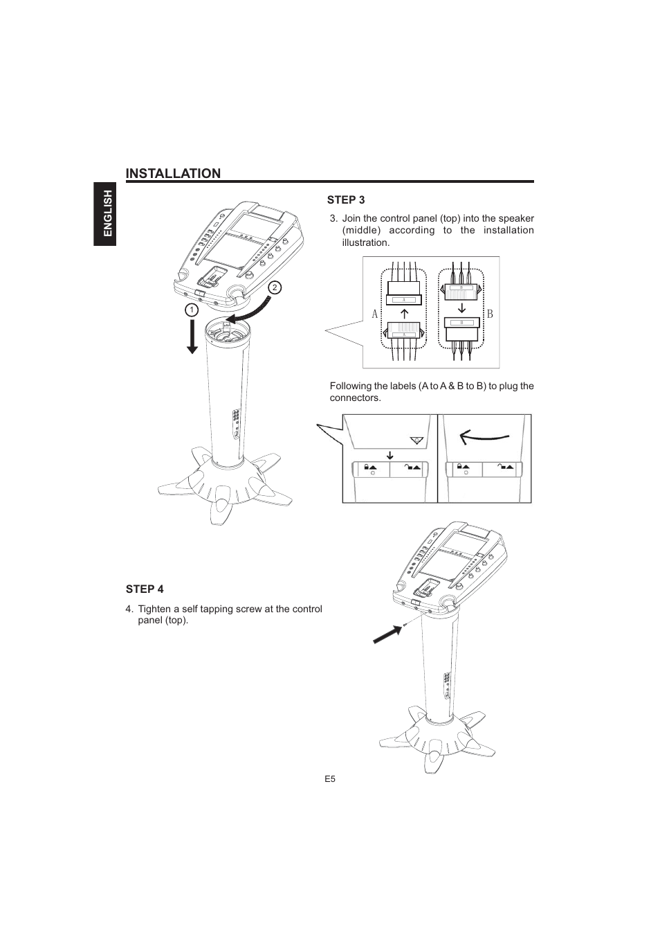 Installation | The Singing Machine Pedestal CDG Karaoke System iSM-1010 User Manual | Page 6 / 80