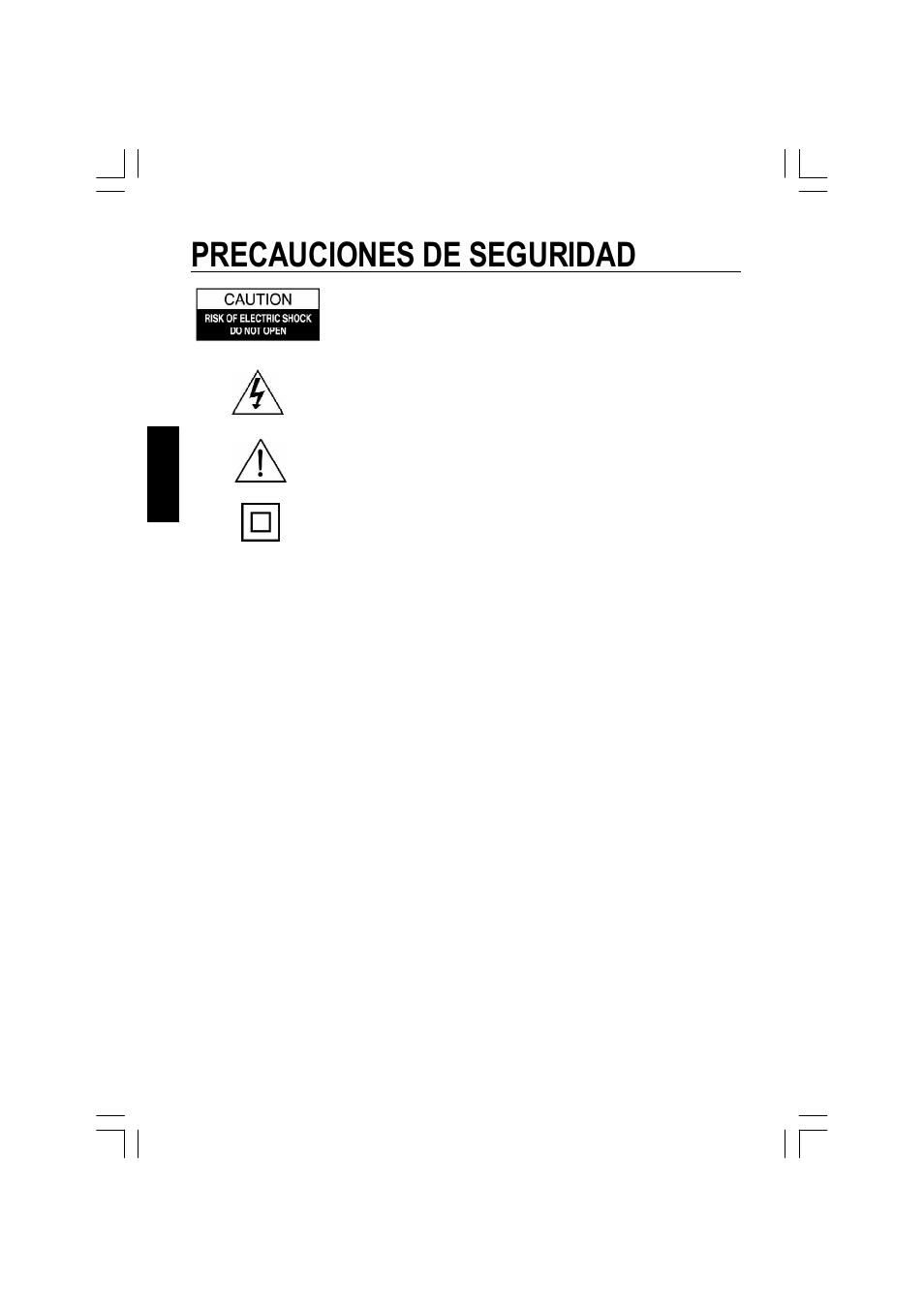 Precauciones de seguridad, Espa ñ ol | The Singing Machine ISM-370 User Manual | Page 27 / 77