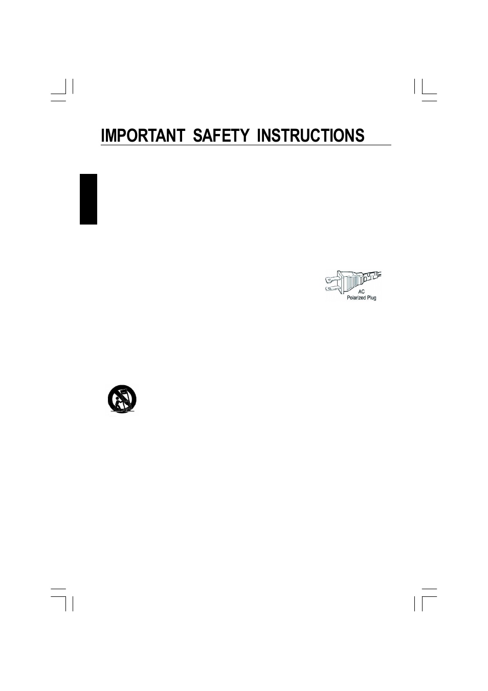 Important safety instructions, English | The Singing Machine ISM-370 User Manual | Page 4 / 77