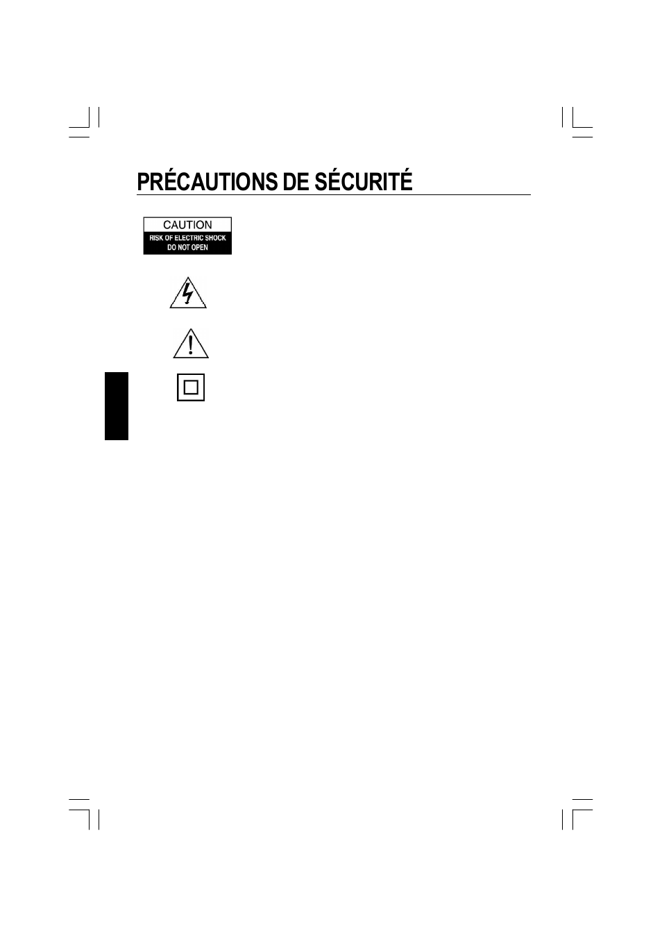 Précautions de sécurité | The Singing Machine ISM-370 User Manual | Page 52 / 77