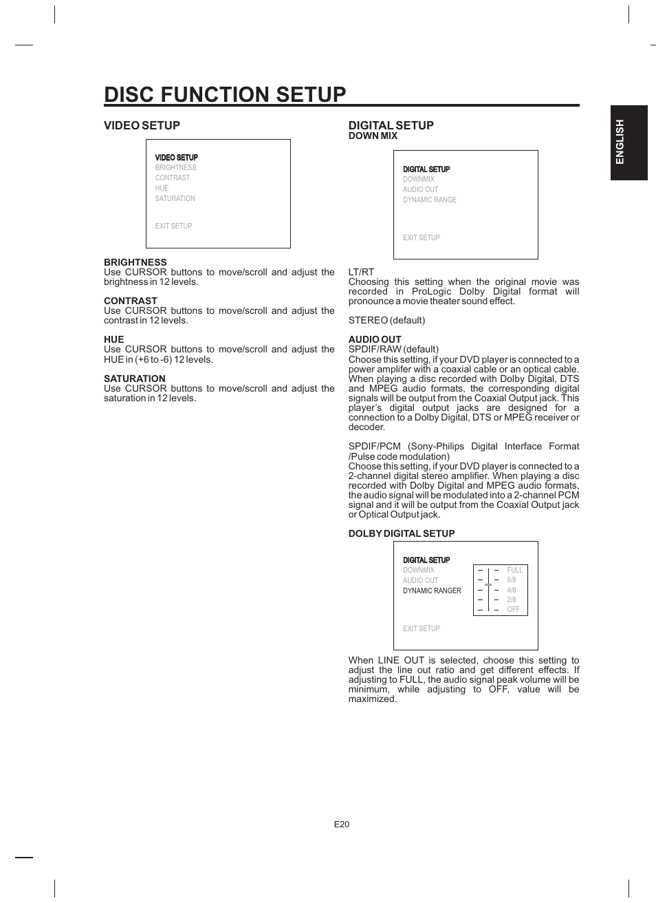 Disc function setup | The Singing Machine STVD-919 User Manual | Page 21 / 32