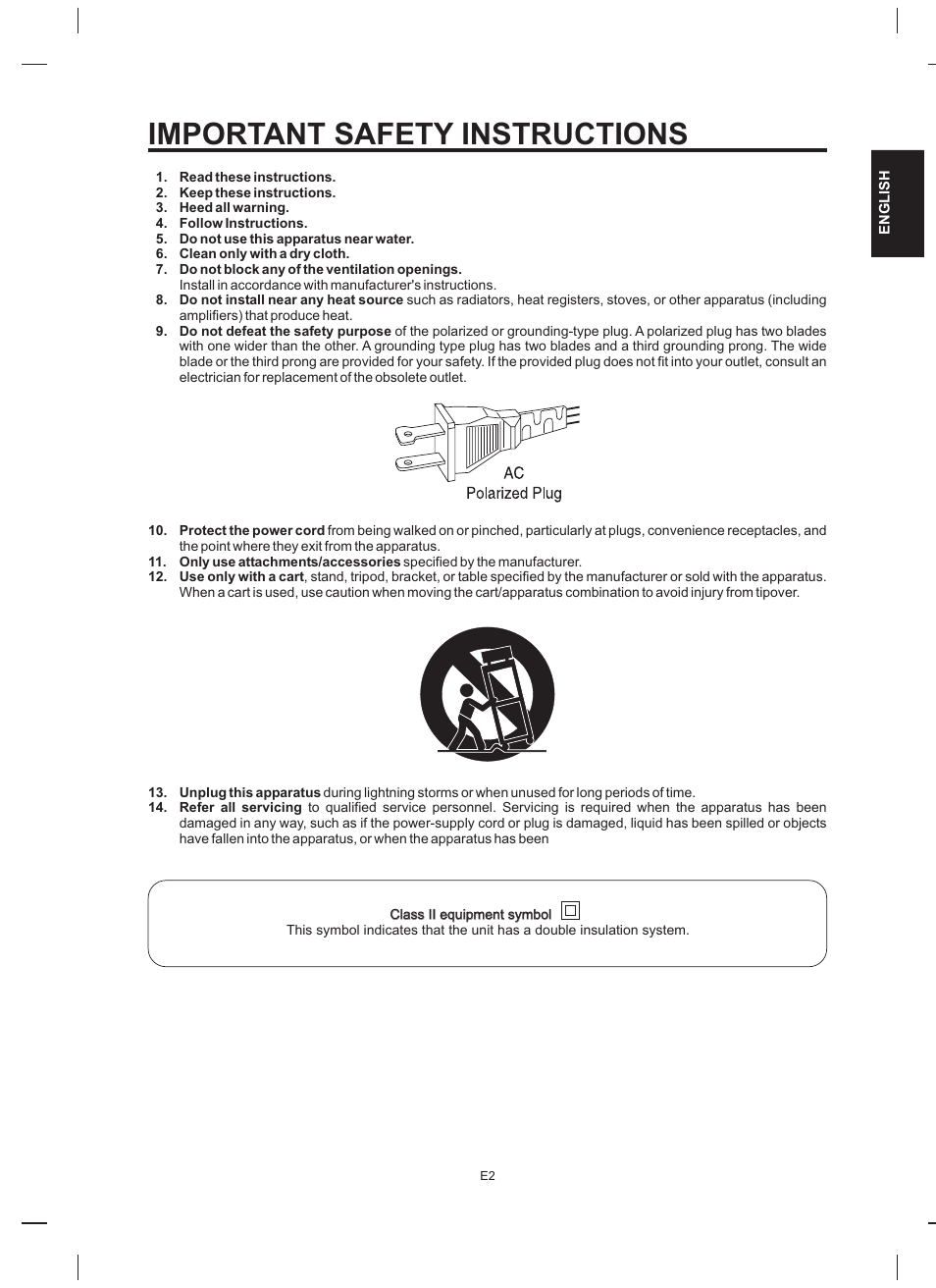 Important safety instructions | The Singing Machine STVD-919 User Manual | Page 3 / 32
