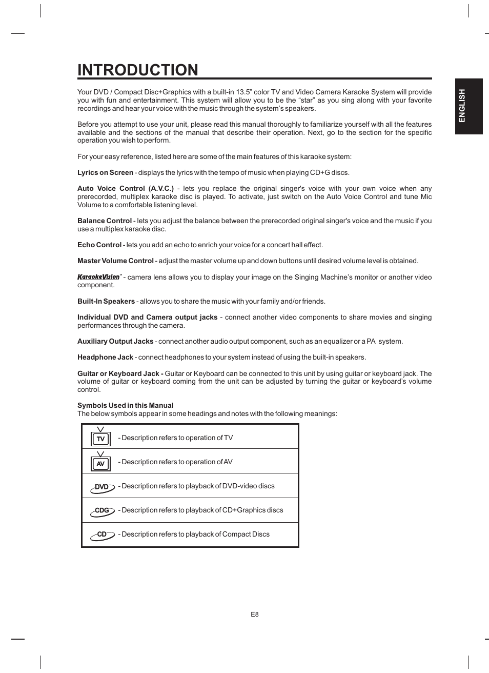 Introduction | The Singing Machine STVD-919 User Manual | Page 9 / 32