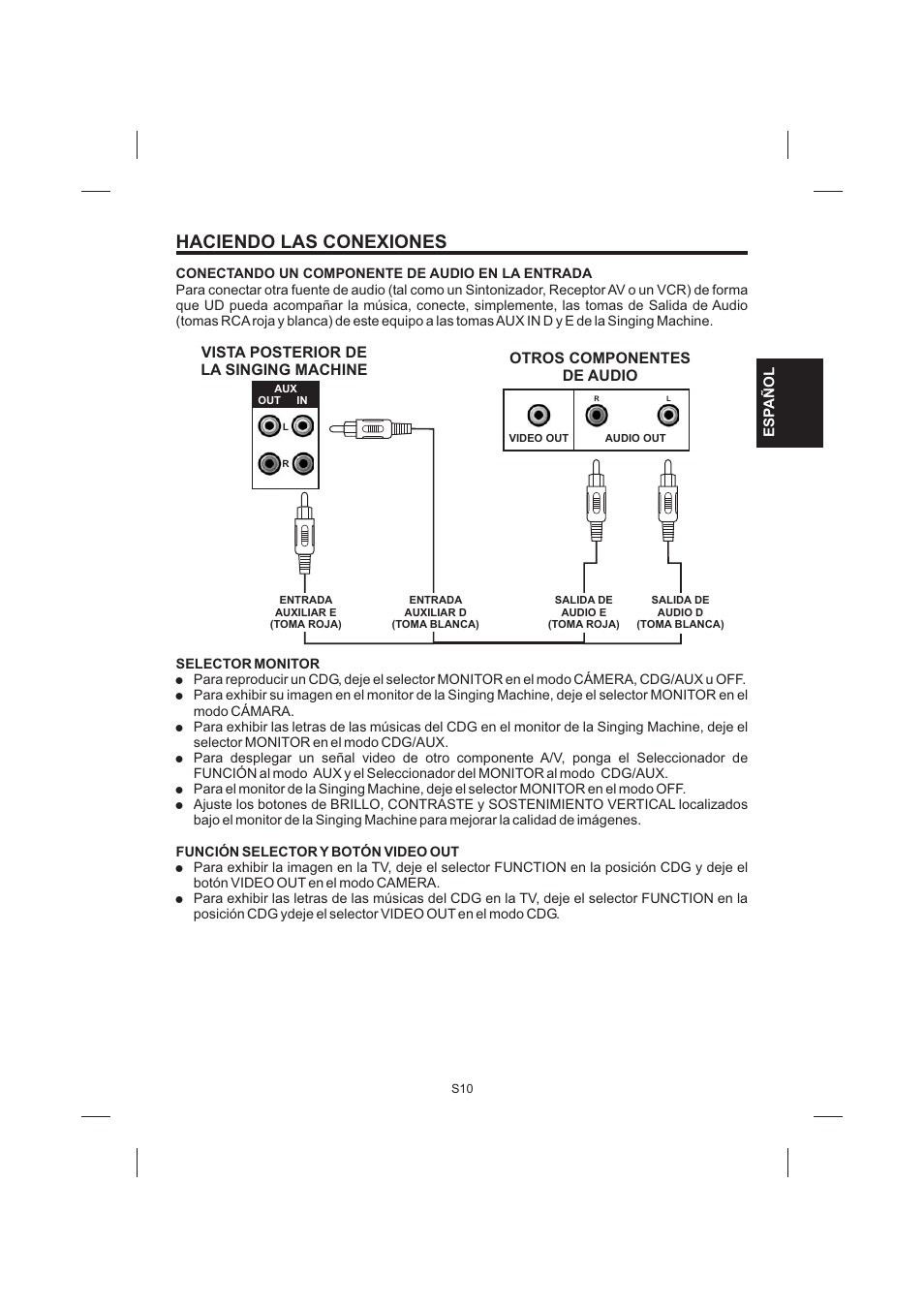 Haciendo las conexiones | The Singing Machine STVG-535 User Manual | Page 31 / 64