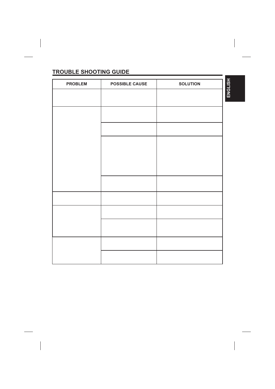 Trouble shooting guide | The Singing Machine SMVG-620 User Manual | Page 17 / 60