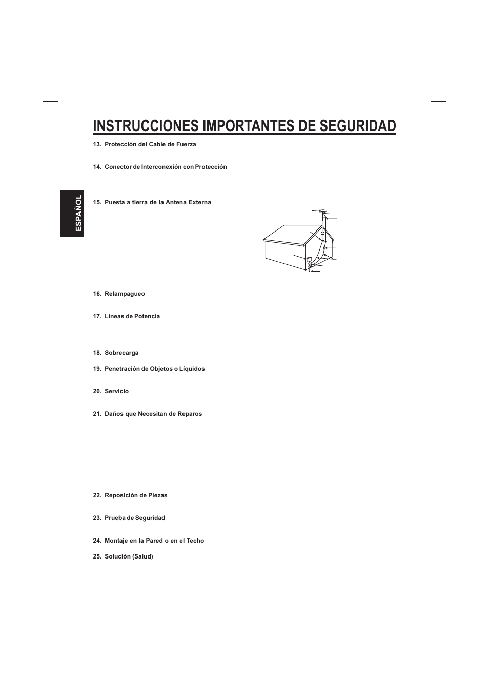 Instrucciones importantes de seguridad | The Singing Machine SMVG-620 User Manual | Page 22 / 60