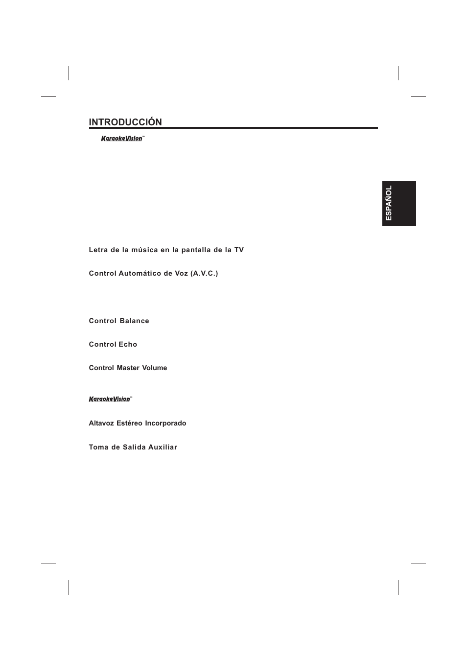 Introducción | The Singing Machine SMVG-620 User Manual | Page 23 / 60