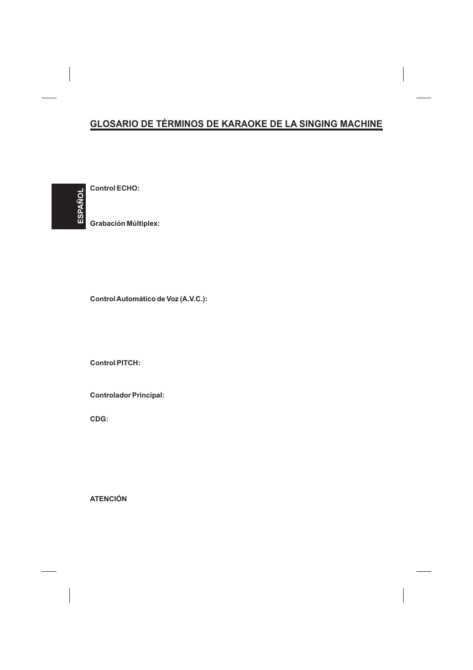 The Singing Machine SMVG-620 User Manual | Page 38 / 60