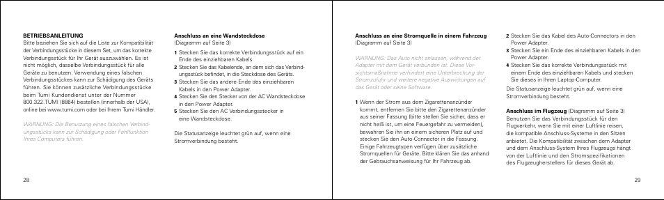 Tumi Network Card User Manual | Page 15 / 23
