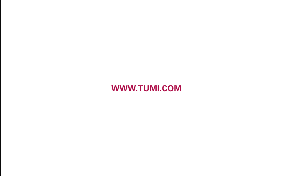 Tumi Network Card User Manual | Page 23 / 23