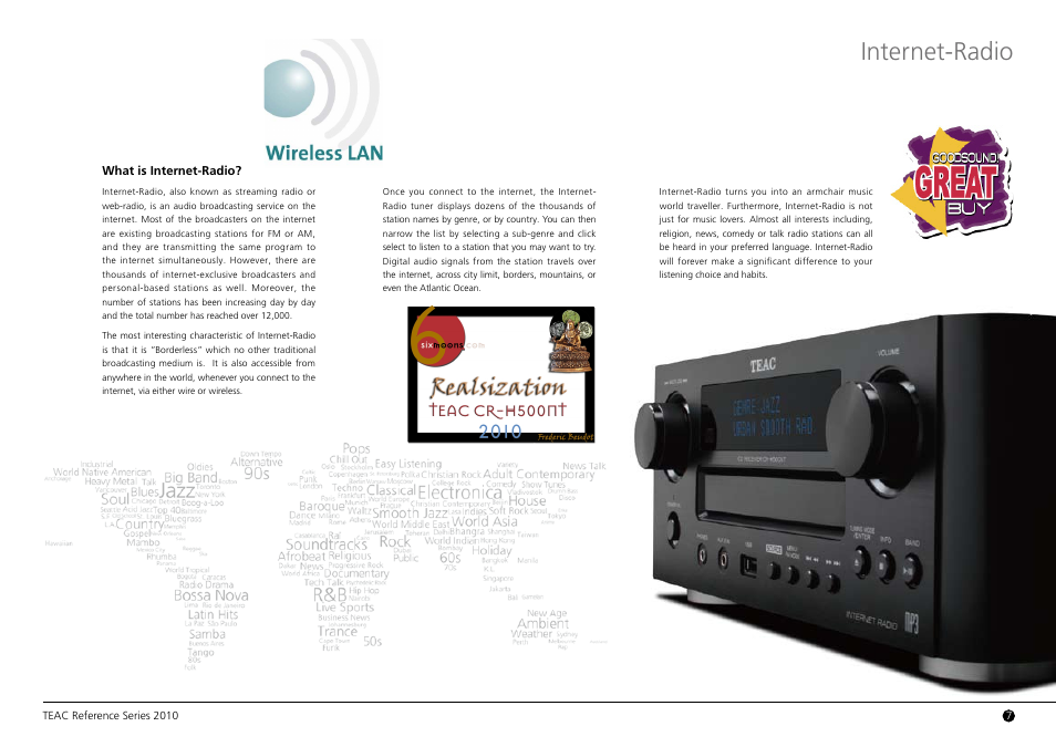 Internet-radio | Teac AG-H600NT User Manual | Page 8 / 14