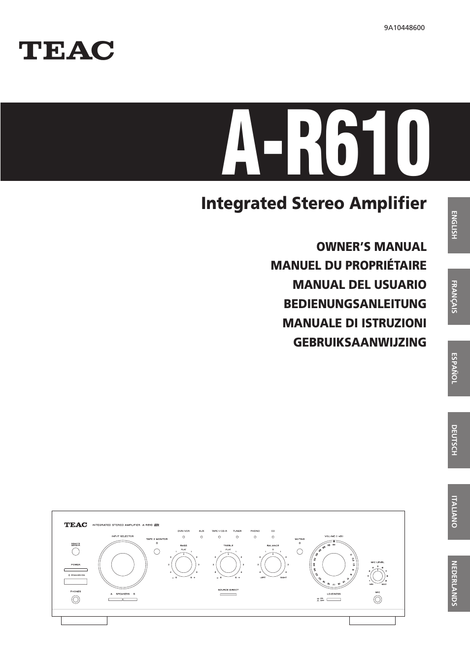 Teac A-R610 User Manual | 64 pages