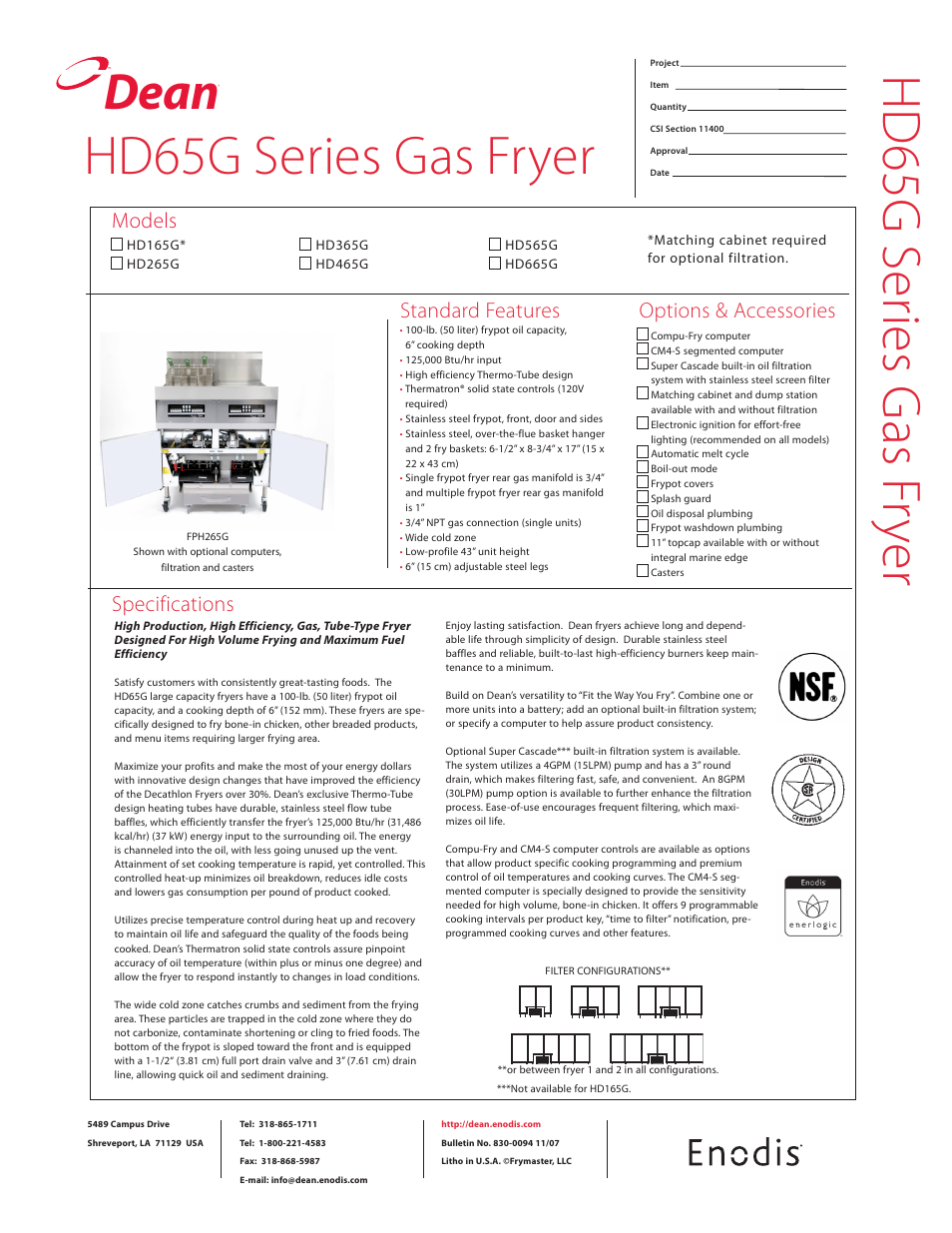 Teac HD65G Series User Manual | 2 pages