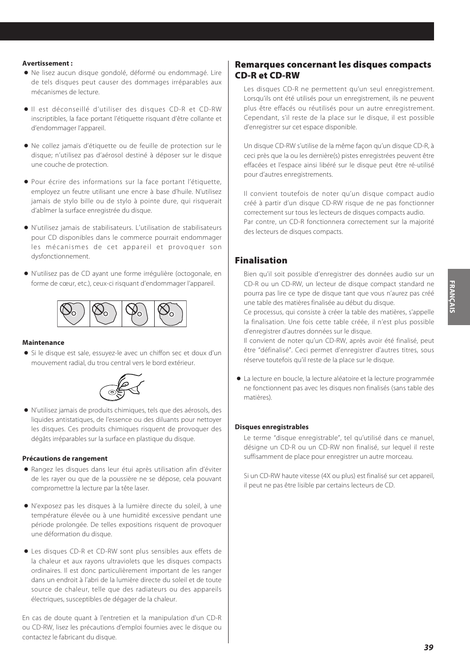 Finalisation | Teac CD recorder with turntable/cassette player LP-R550USB User Manual | Page 39 / 100