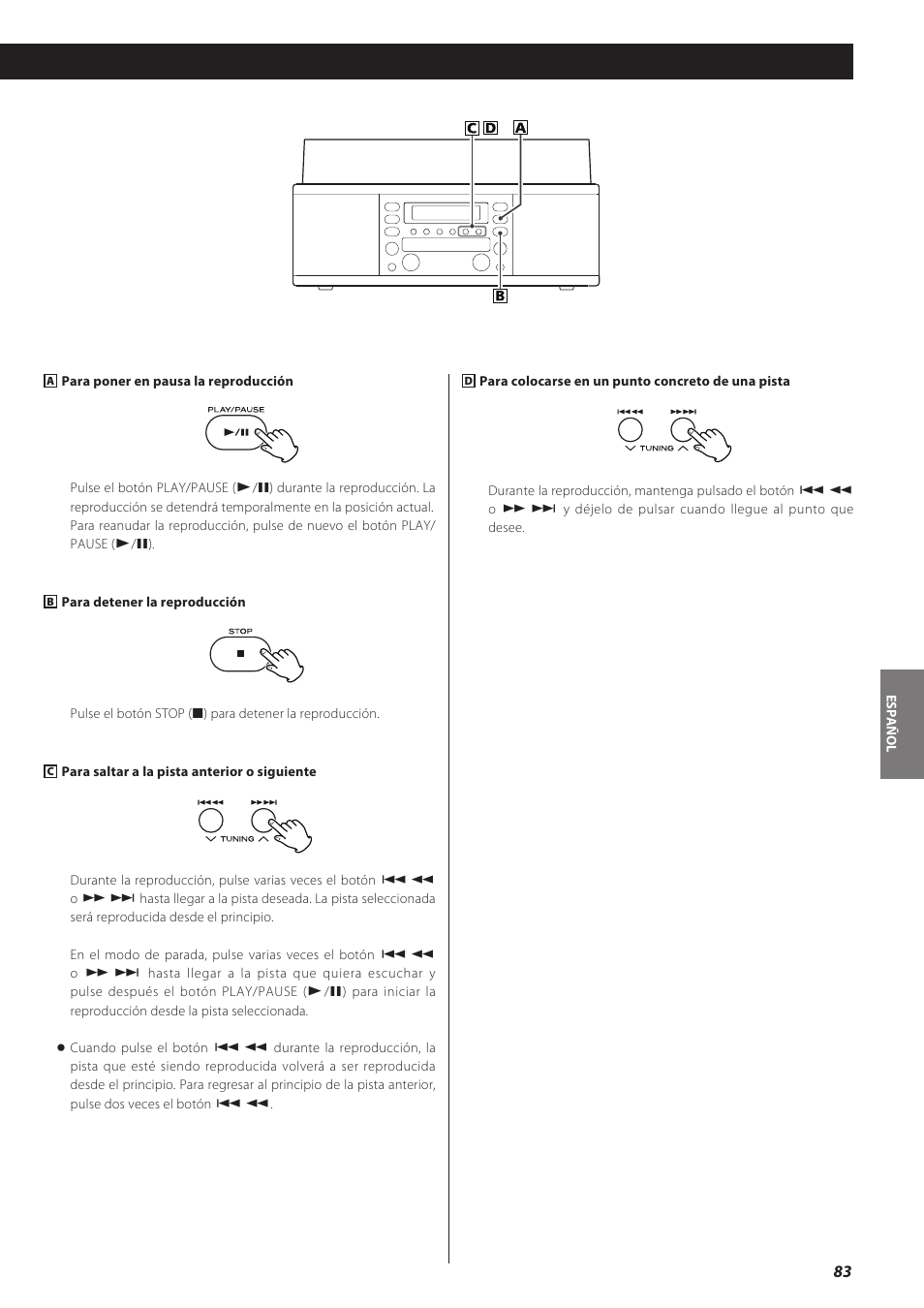 Teac CD recorder with turntable/cassette player LP-R550USB User Manual | Page 83 / 100