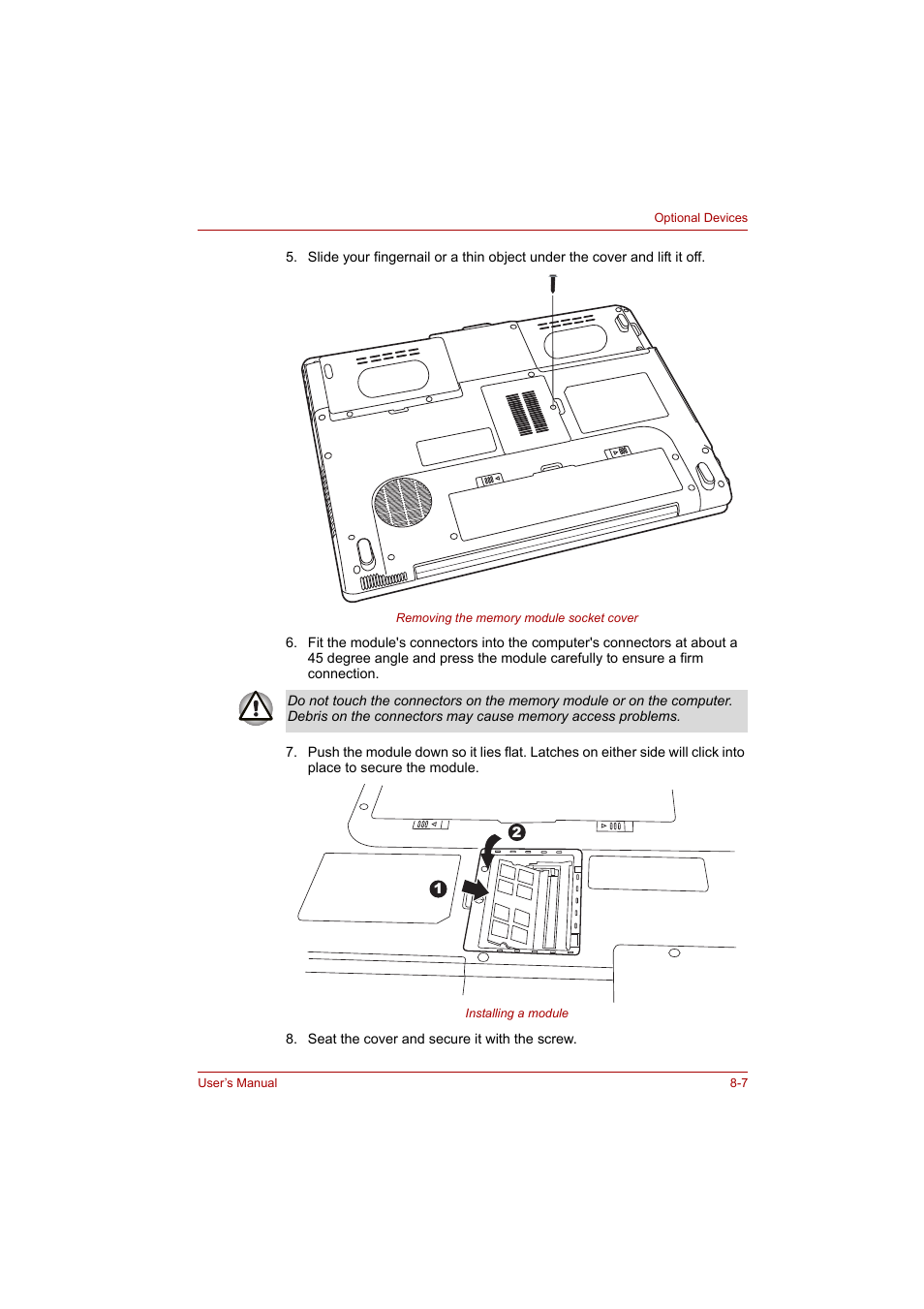 Toshiba A200 User Manual | Page 105 / 154