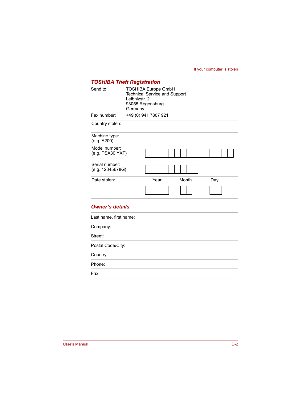 Toshiba A200 User Manual | Page 146 / 154