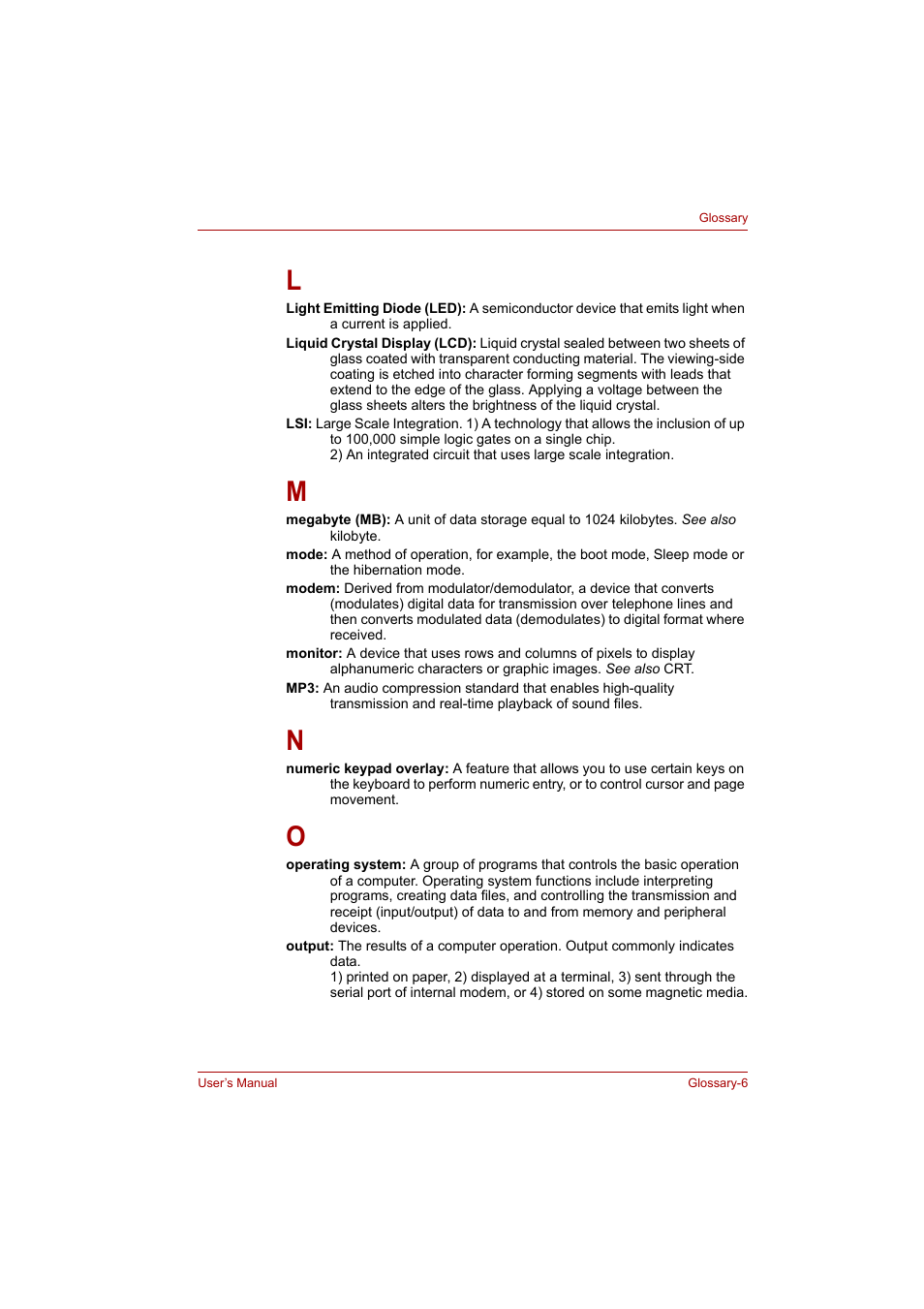 Toshiba A200 User Manual | Page 152 / 154