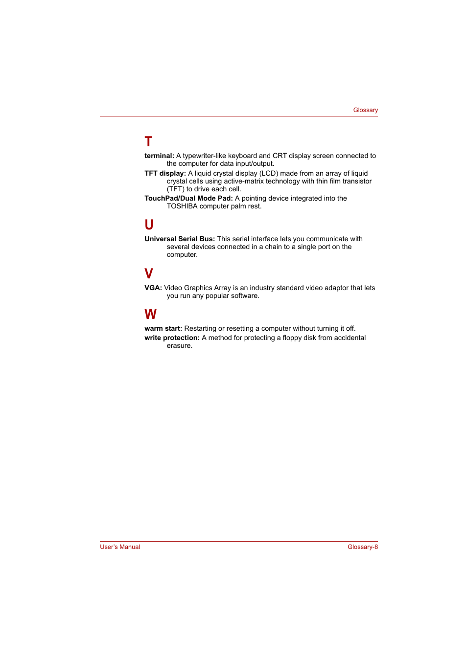 Toshiba A200 User Manual | Page 154 / 154
