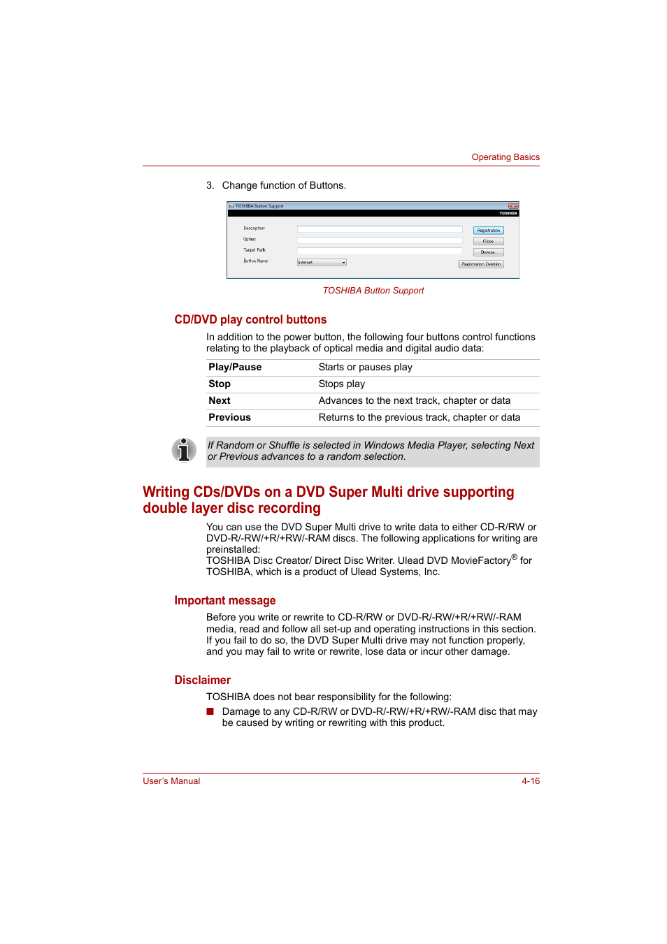 Toshiba A200 User Manual | Page 64 / 154