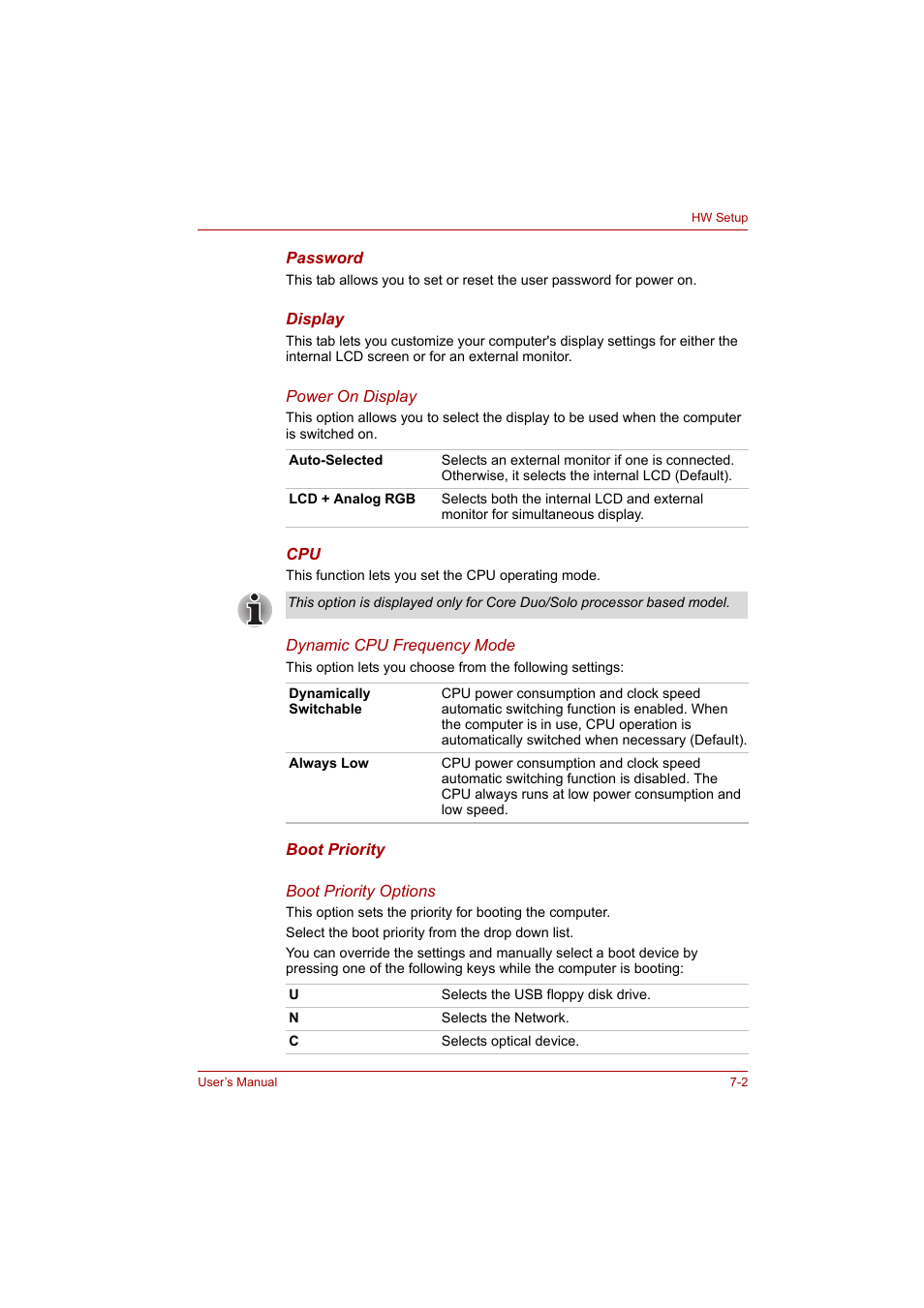 Toshiba A200 User Manual | Page 96 / 154