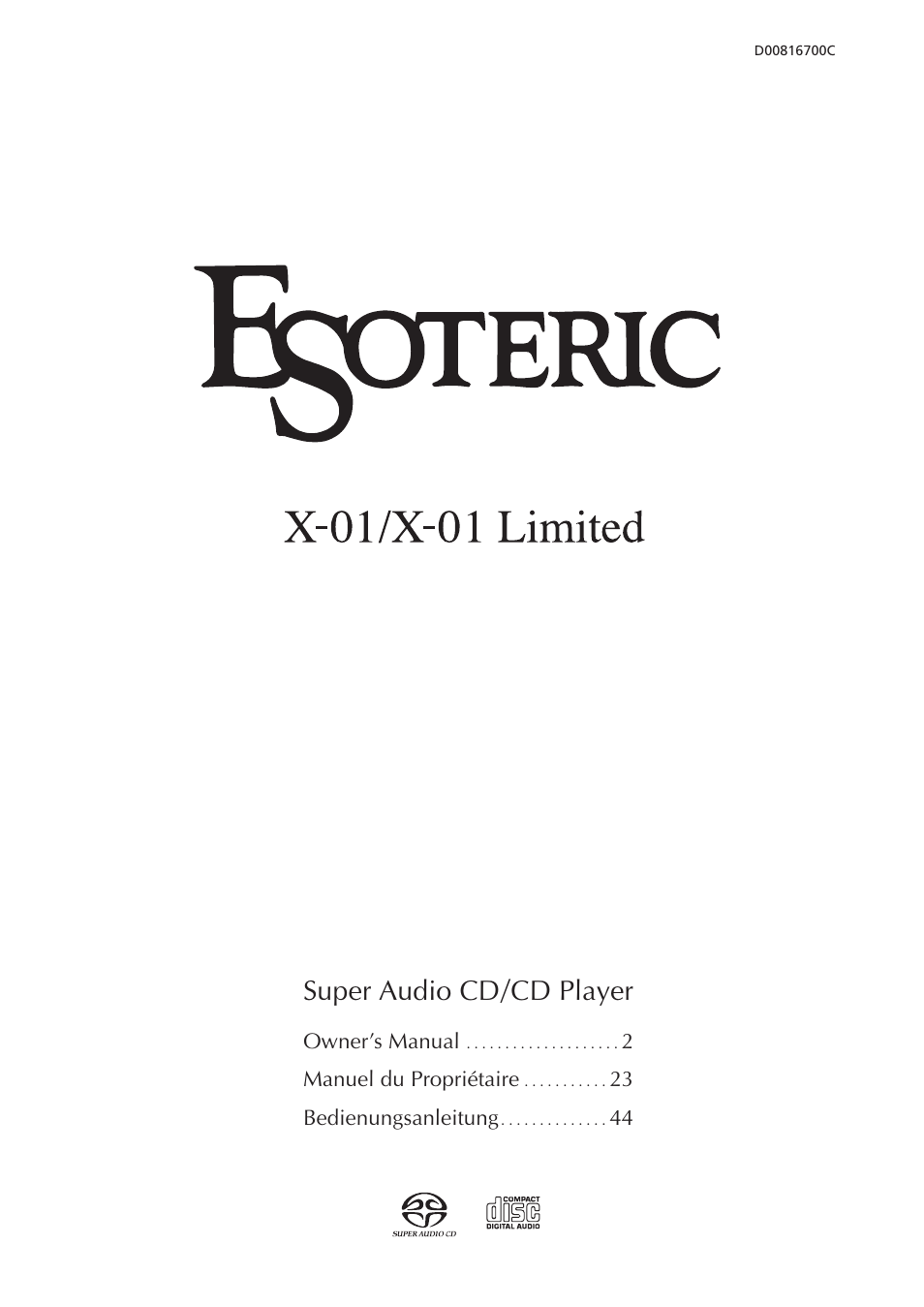 Teac X-01 User Manual | 64 pages