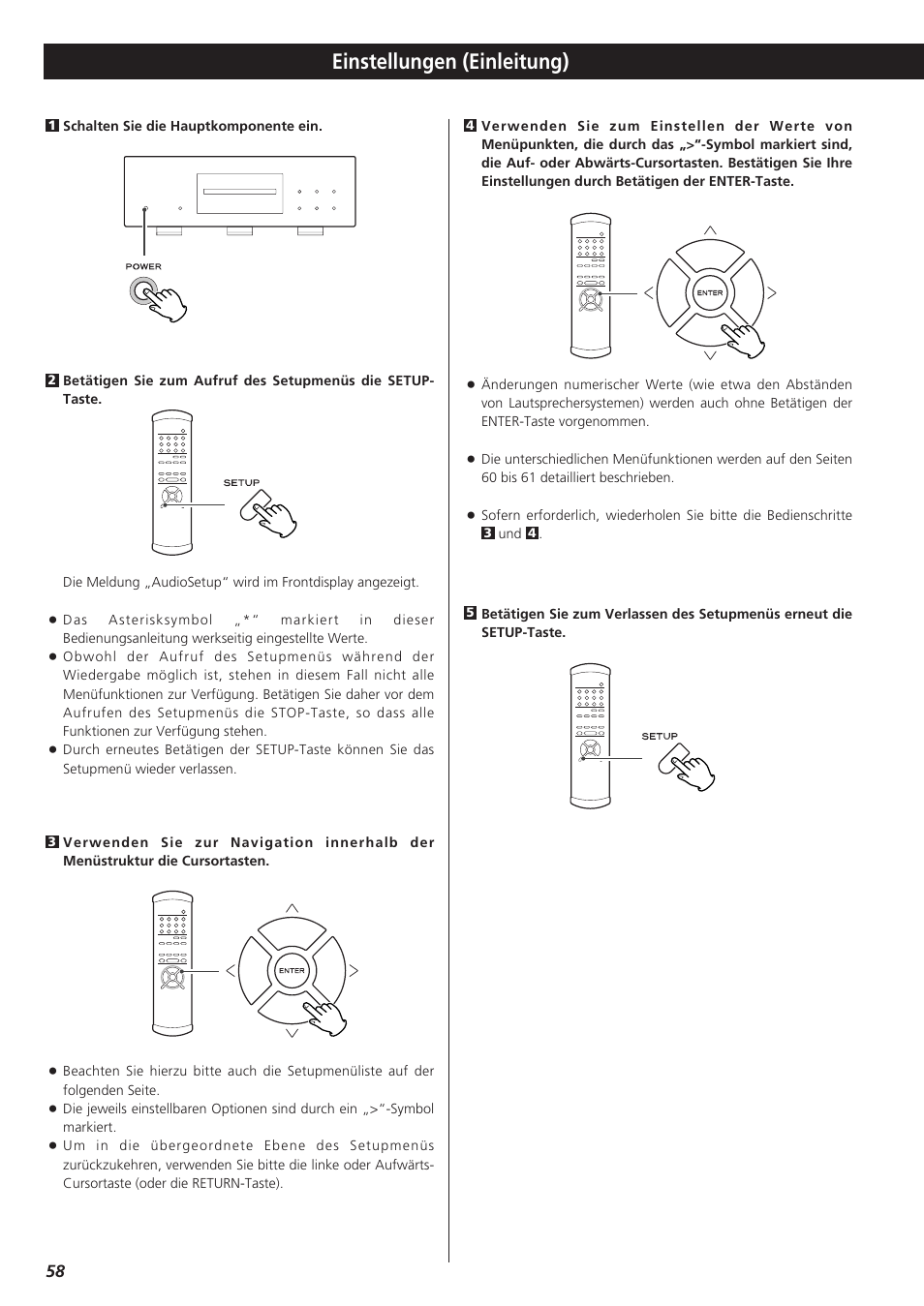 Einstellungen (einleitung) | Teac X-01 User Manual | Page 58 / 64