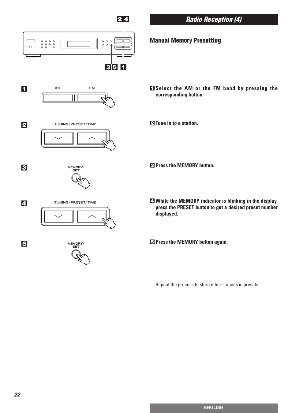 Teac T-R670AM User Manual | Page 22 / 32