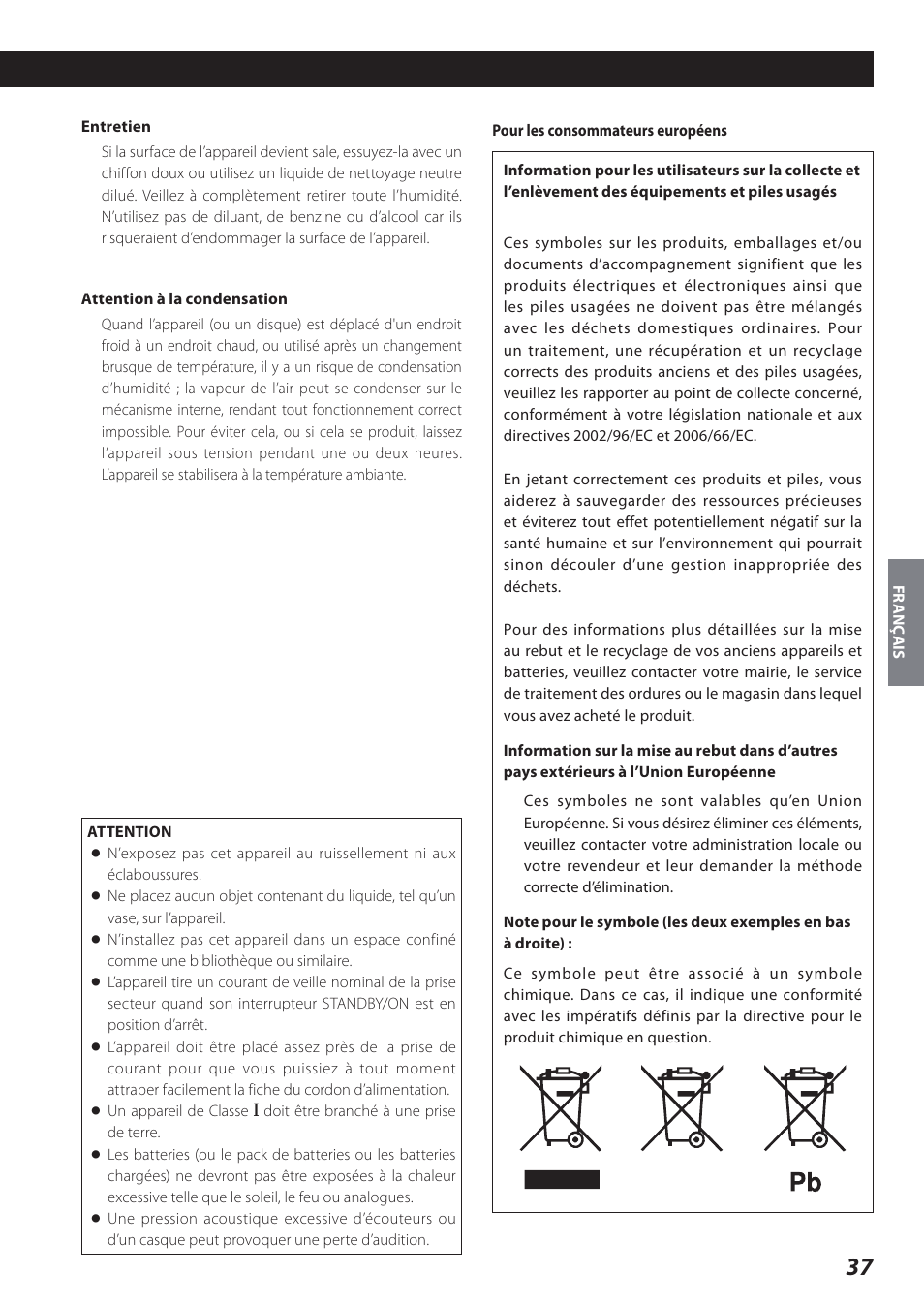 Teac SR-L280i User Manual | Page 37 / 100