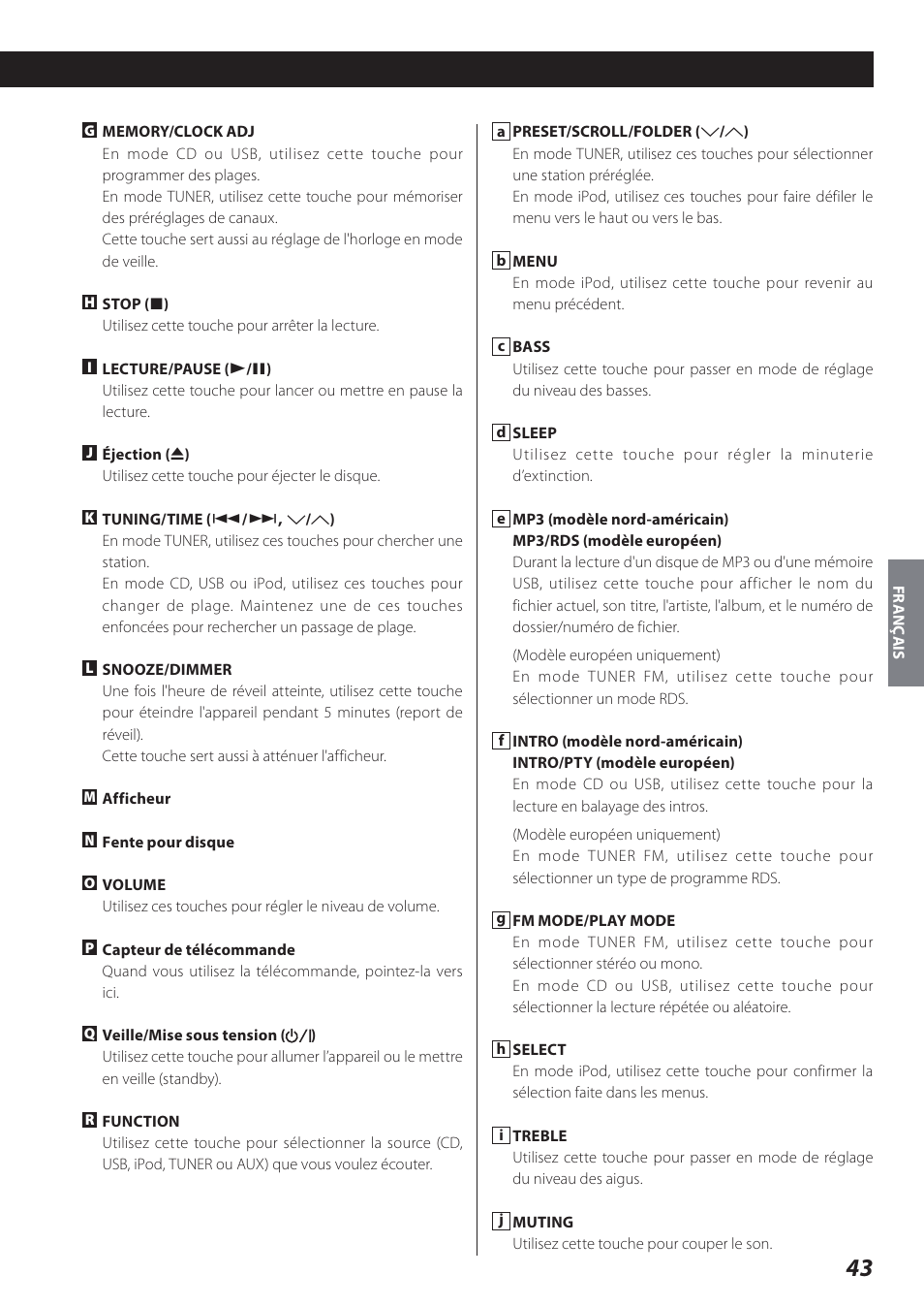 Teac SR-L280i User Manual | Page 43 / 100