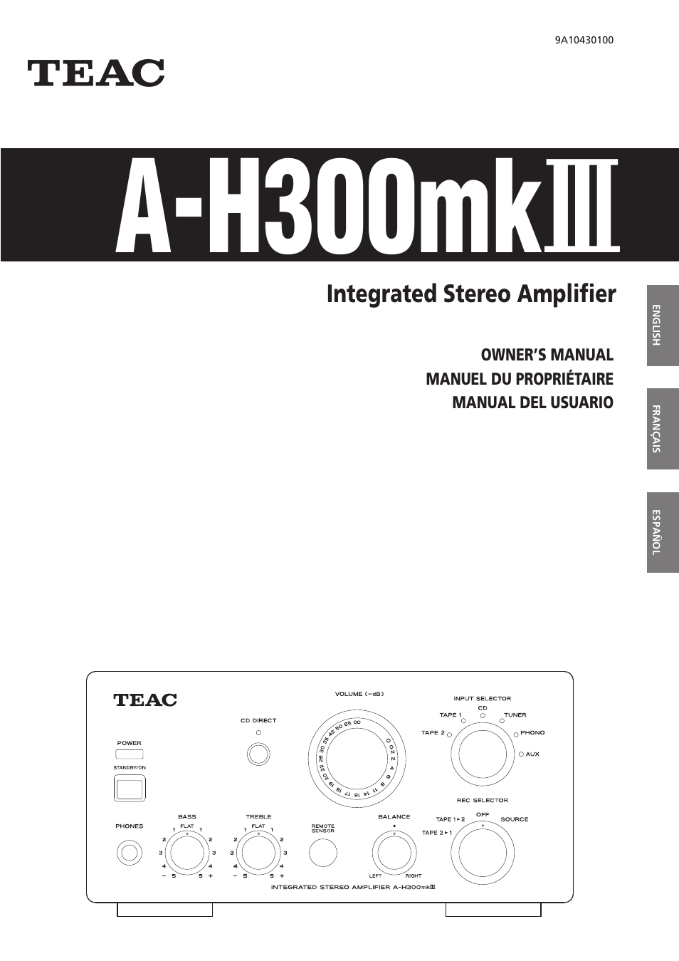 Teac A-H300mkIII User Manual | 28 pages