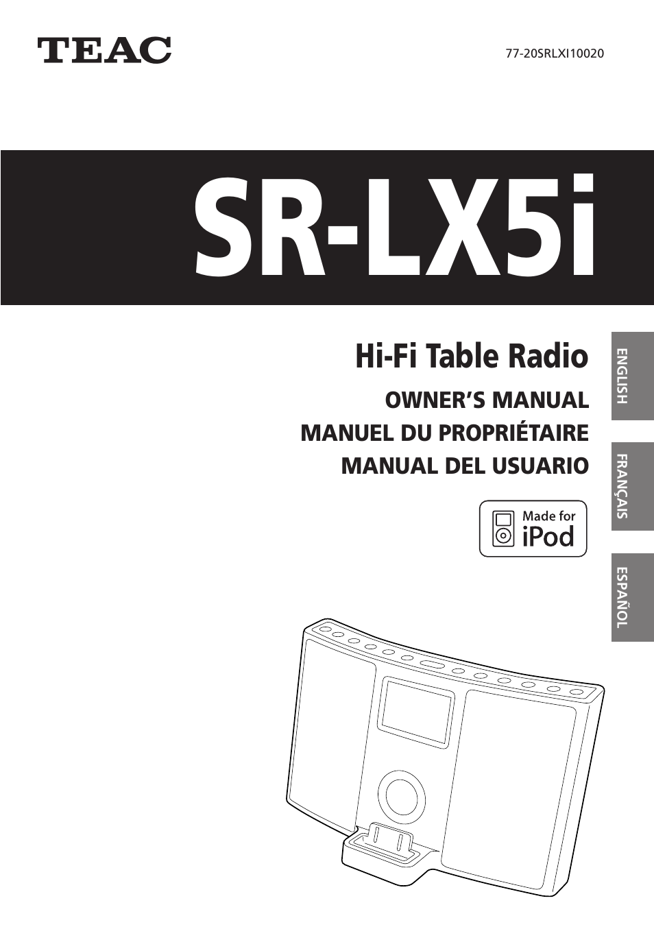 Teac SR-LX5i User Manual | 64 pages