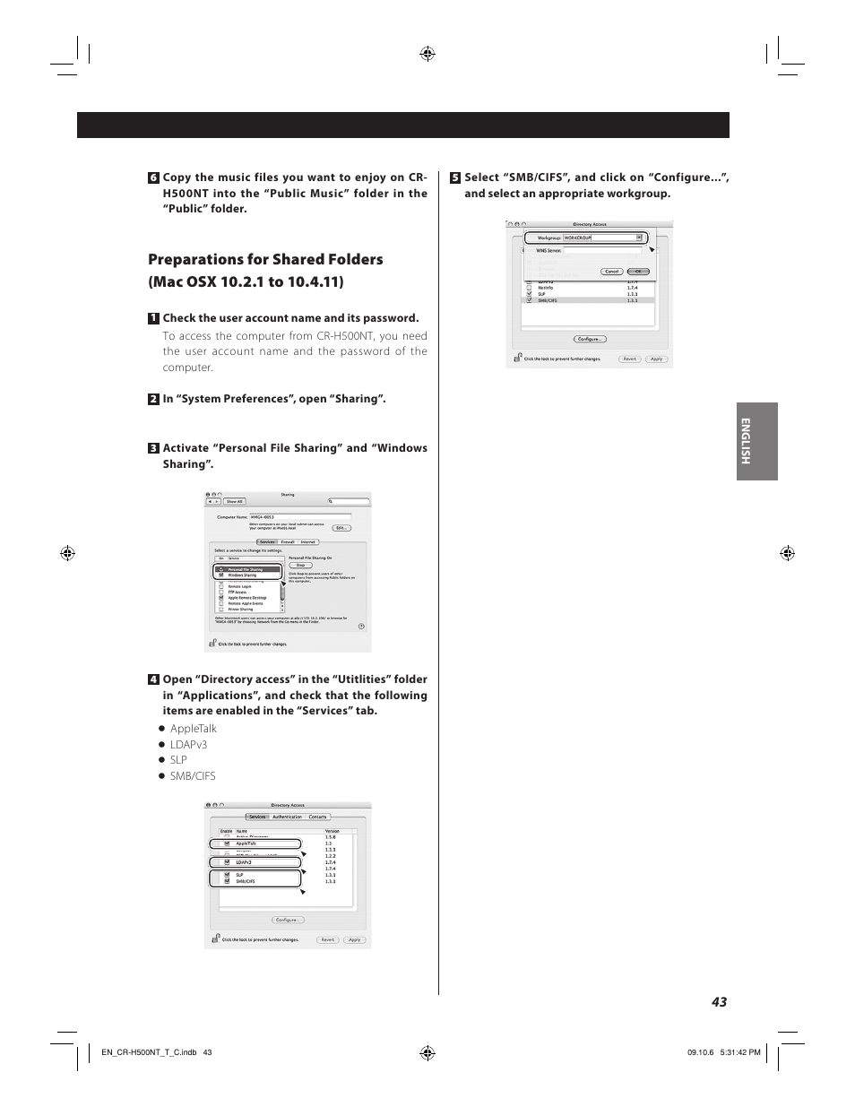 Teac CR-H500NT User Manual | Page 43 / 55