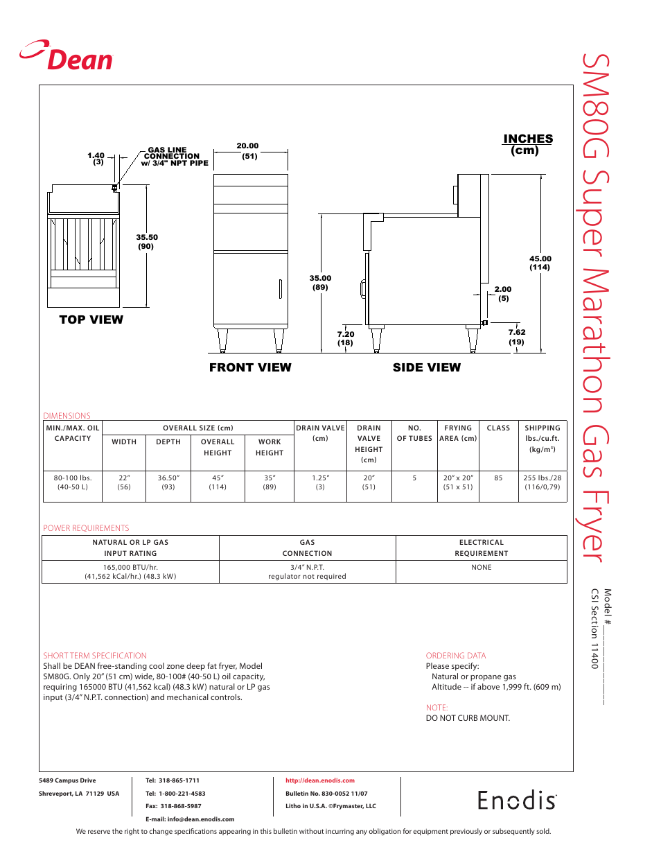 Sm 80 g s up er m ara th on g as fr ye r, Dean | Teac SM80G User Manual | Page 2 / 2