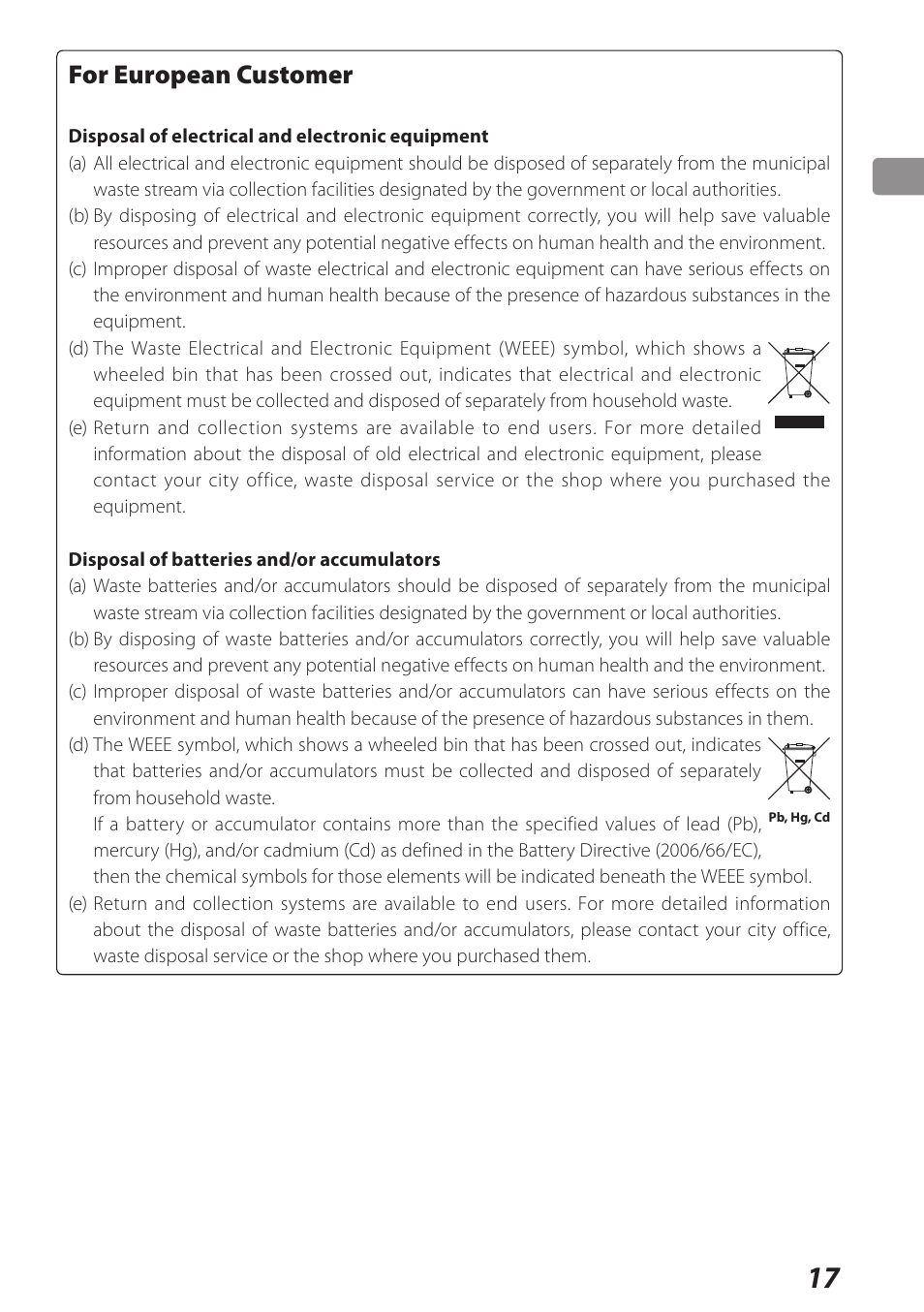 For european customer | Teac USB DAC Integrated Amplifier A-H01 User Manual | Page 17 / 48