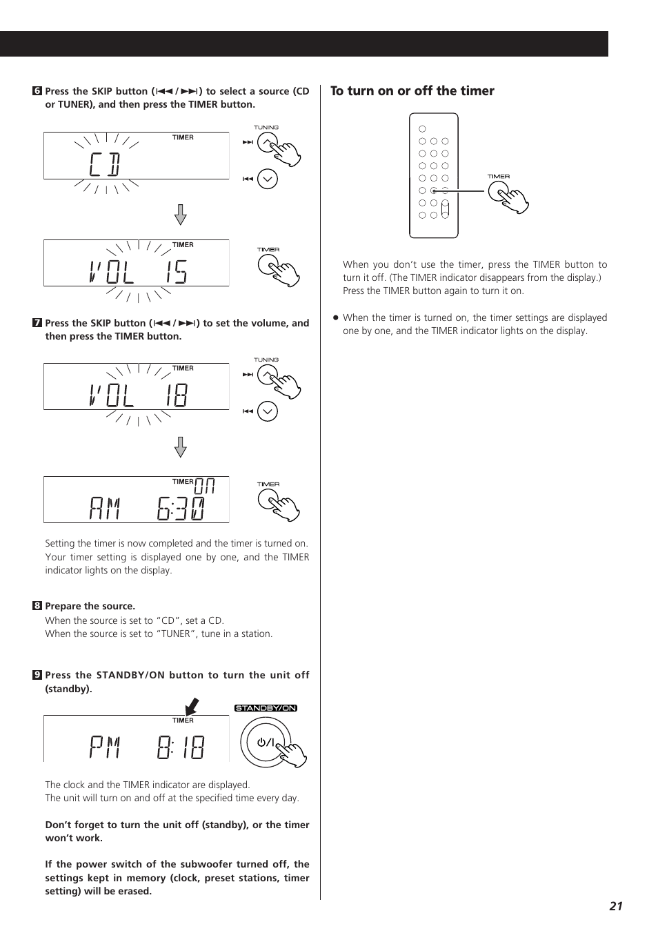 Teac CD-X9 User Manual | Page 21 / 24