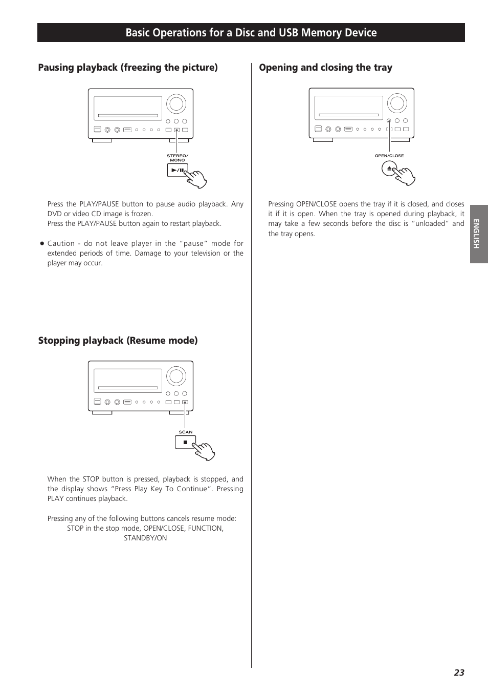 Teac DR-H300 User Manual | Page 23 / 136