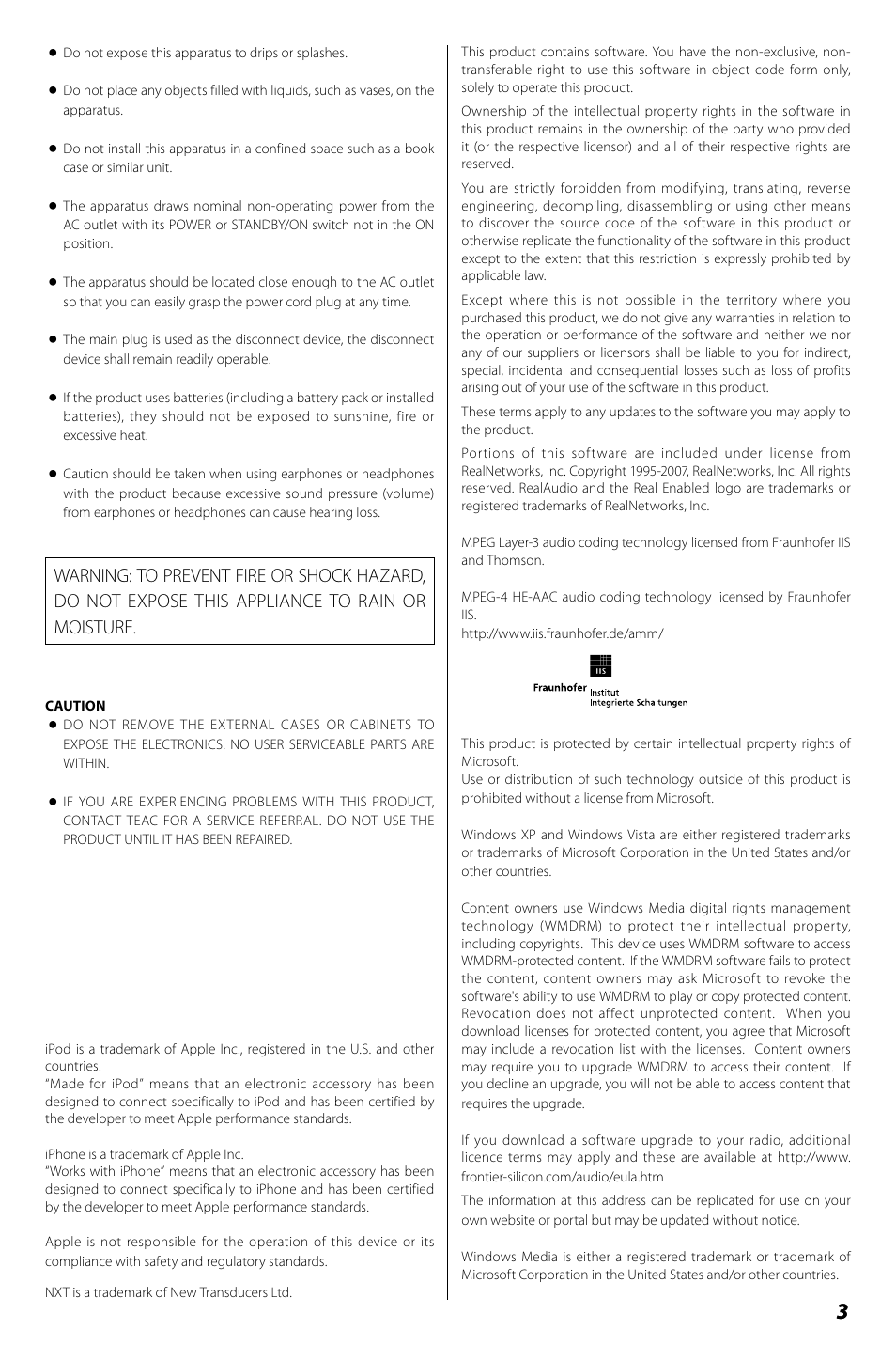 Teac R4-INT User Manual | Page 3 / 36