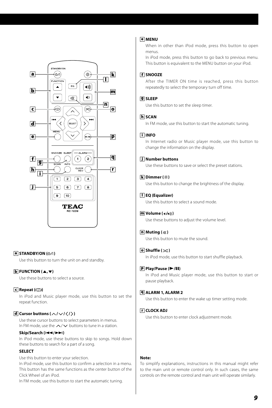 Teac R4-INT User Manual | Page 9 / 36